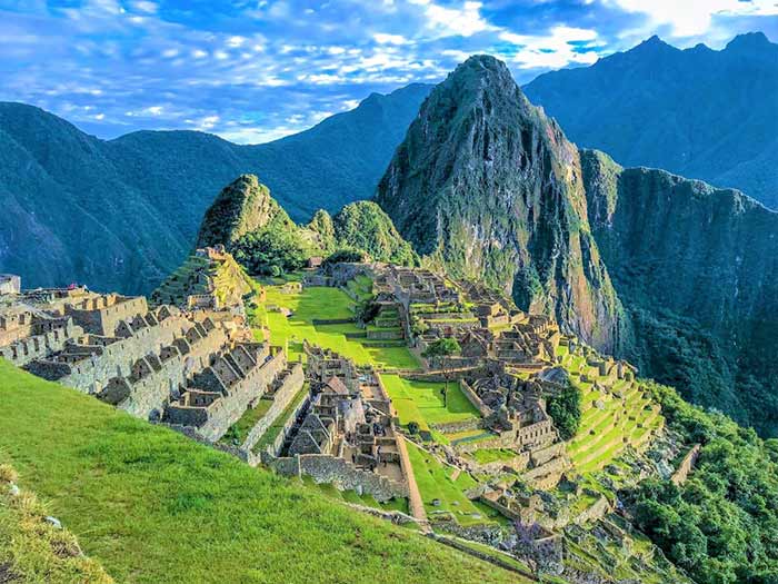 Scenic view of Machu Picchu